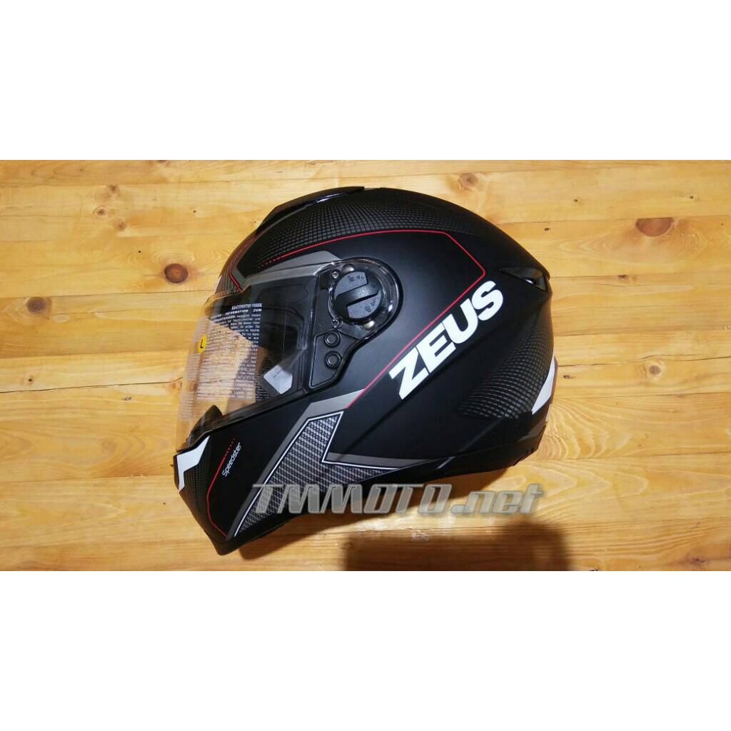 Jual ZEUS Z811 AL6 Speedster Mattblack Reds Shopee Indonesia