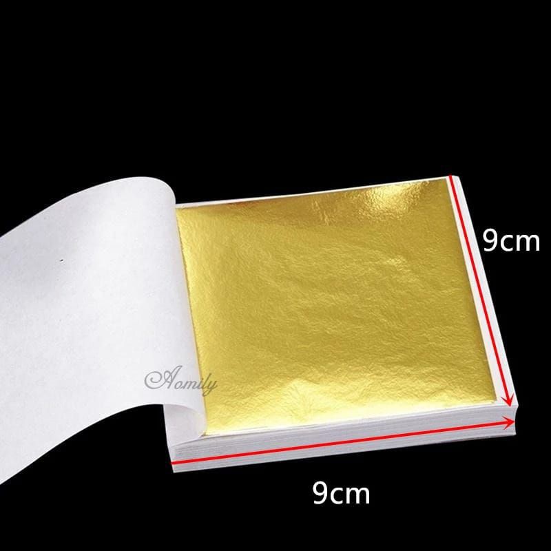 Jual Termurah Kertas Foil Emas Gold Flakes Resin Gold Sheet