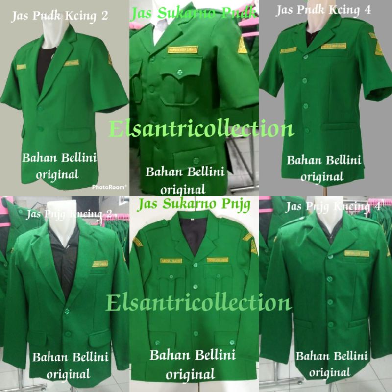 Jual Jas Ansor Jas Nu Bellini Gratis Nama Dan Lokasi Jas Ansor Shopee