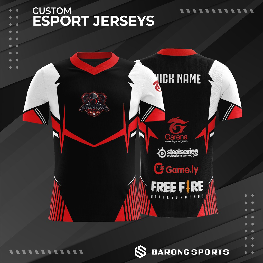 Jual Baju Jersey Gaming Esport Custom Full Printing Promo Bisa Pakai