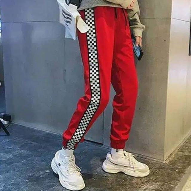 Jual Korean Dancer Chess Jogger Pants Celana Dance Shopee Indonesia