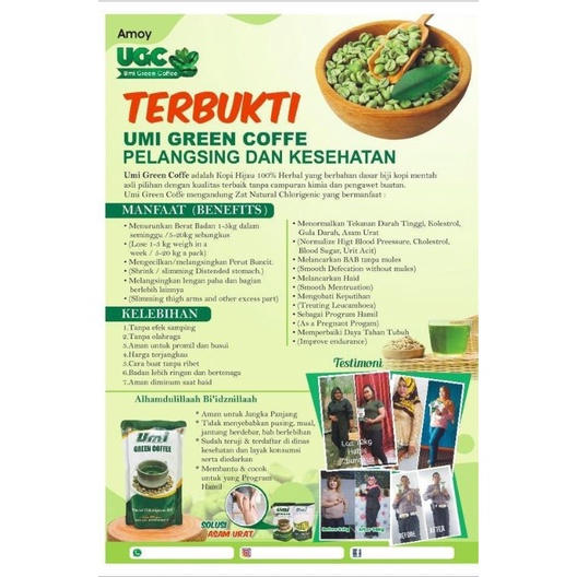 Jual Ugc Umi Green Coffee Shopee Indonesia