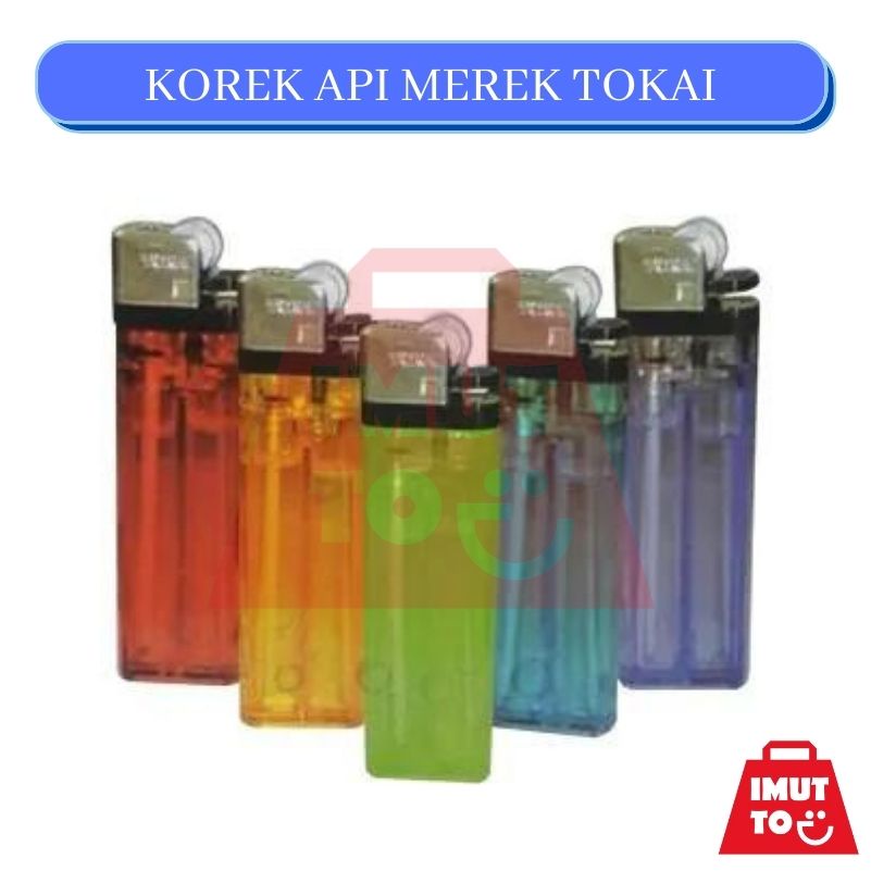 Jual IMUTTO DIPOSABLE LIGHTER KOREK API MOTIF GAS MERK TOKAI MURAH