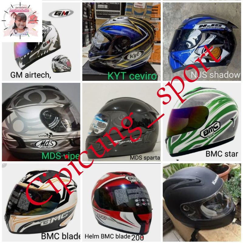 Jual Kaca Helm Bmc Star Gm Airtech Kyt Capiro Njs Shadow Mds Viper Mds