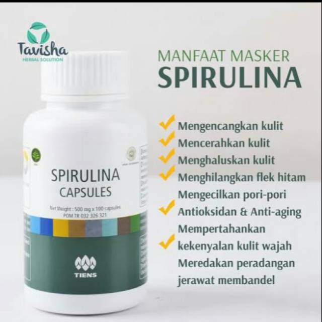 Jual Spirulina Capsules Ori Tiens Pck Shopee Indonesia