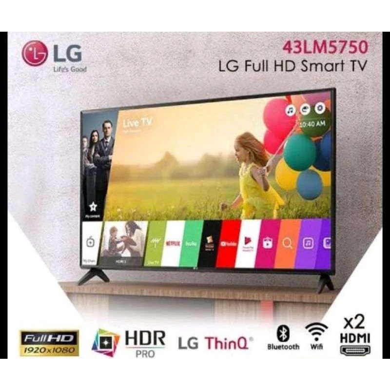 Jual Led TV LG 43 Inch Smart Tv 43 LM 5750 Shopee Indonesia