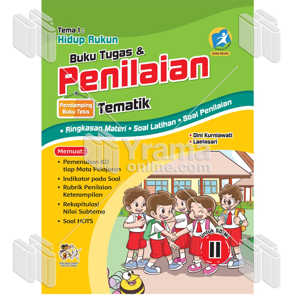 Jual Buku Tugas Dan Tematik Untuk Sd Mi Kelas Ii Tema Hidup Rukun