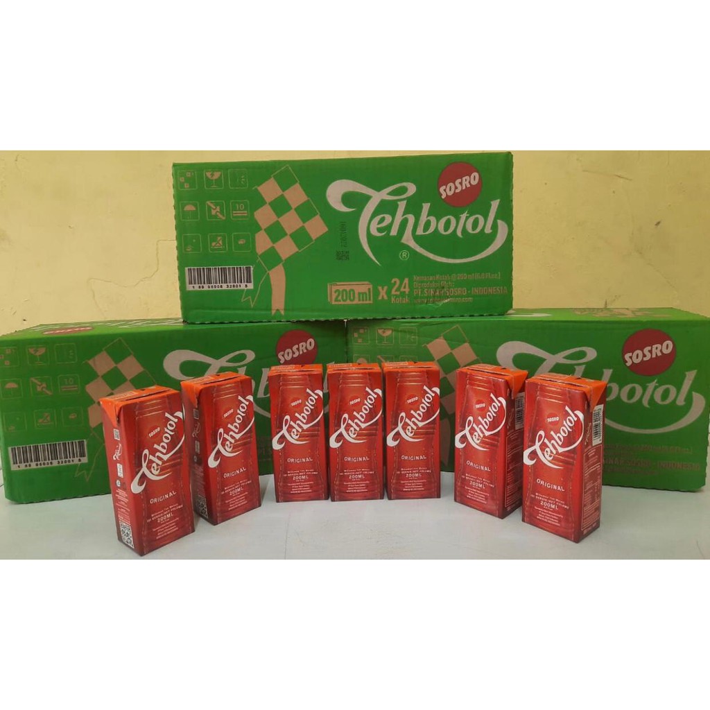 Jual Teh Botol Sosro Kotak 330ml Dus Isi 24 Pcs Shopee Indonesia