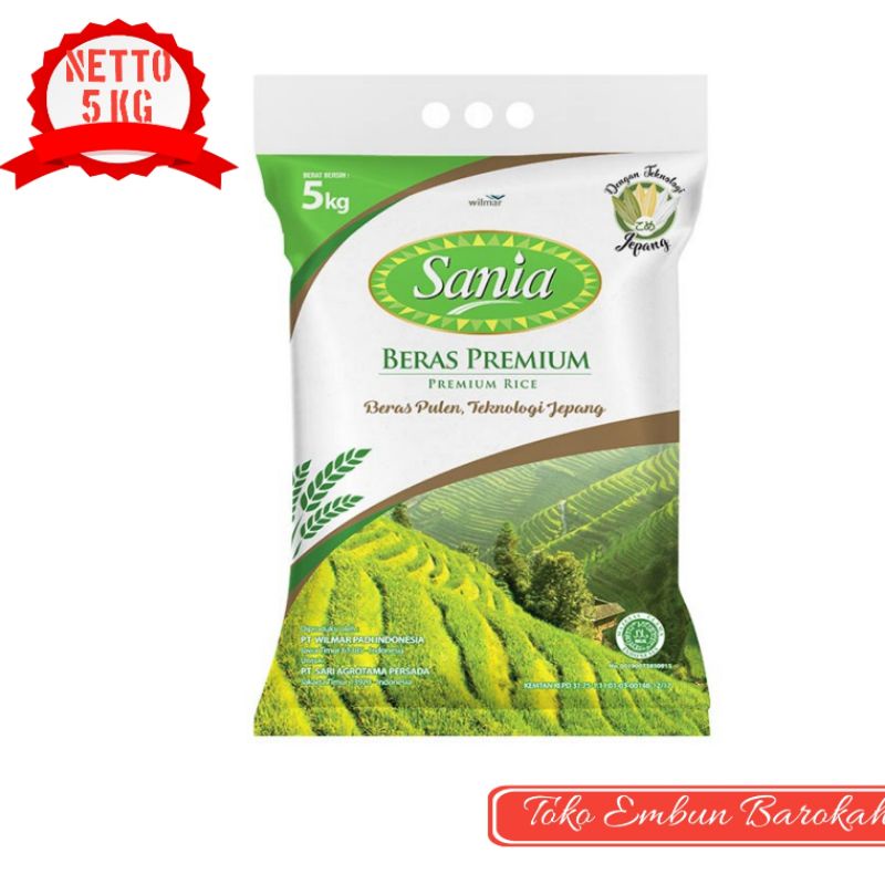 Jual Beras Sania Premium 5 Kg Shopee Indonesia