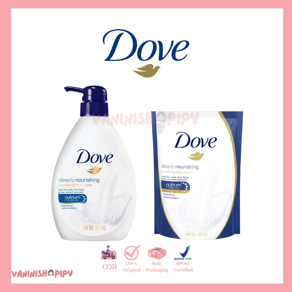 Jual Dove Body Wash Deeply Nourishing Refill Ml Ml Ml Pump