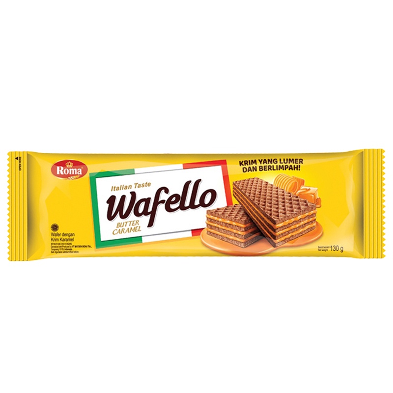 Jual Roma Wafello Wafer Butter Caramel G Shopee Indonesia