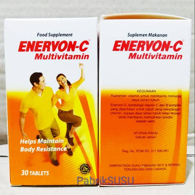 Jual Enervon C Multivitamin Tablet Menjaga Daya Tahan Tubuh Kemasan