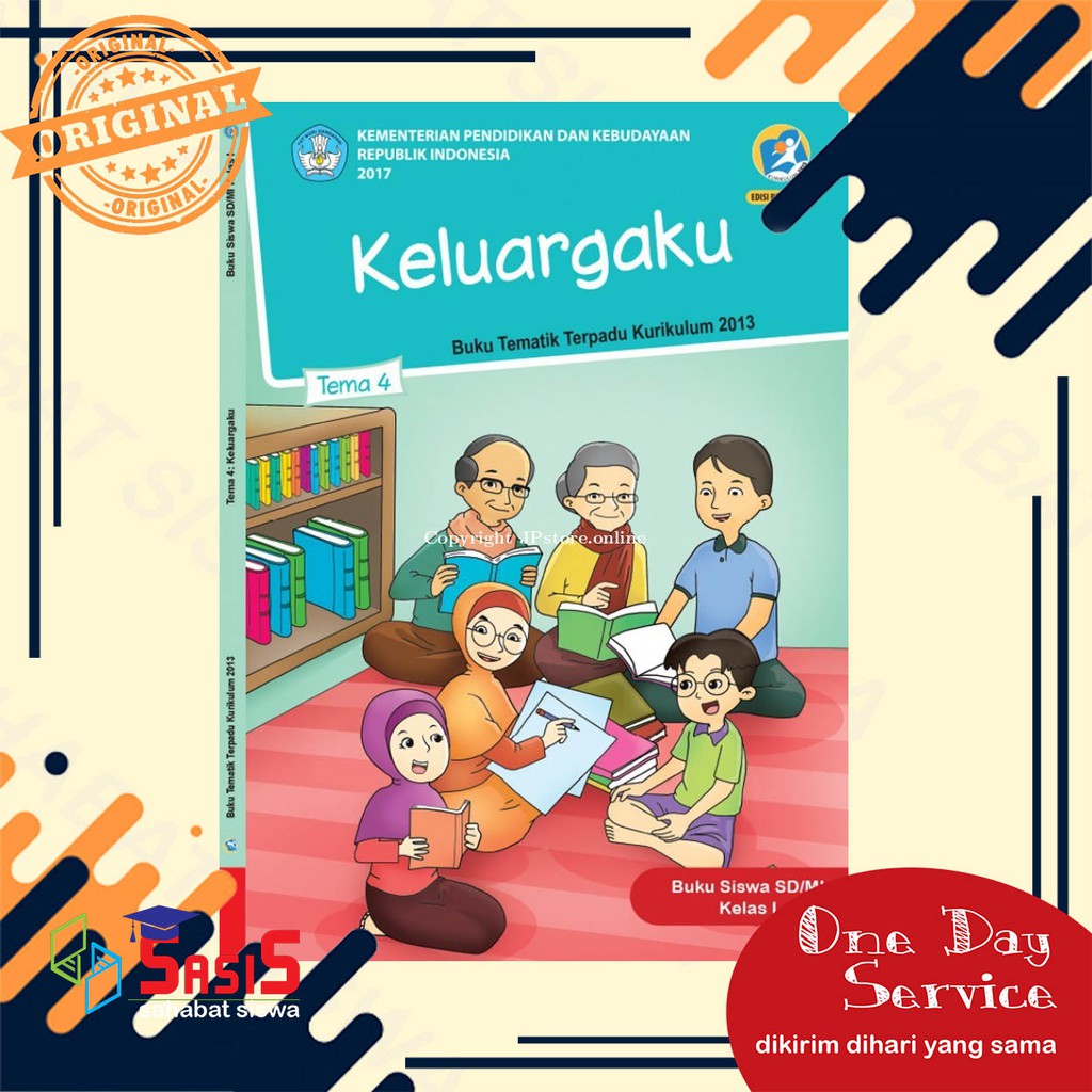 Jual Buku Siswa SD Kelas 1 Tema 4 Keluargaku Shopee Indonesia