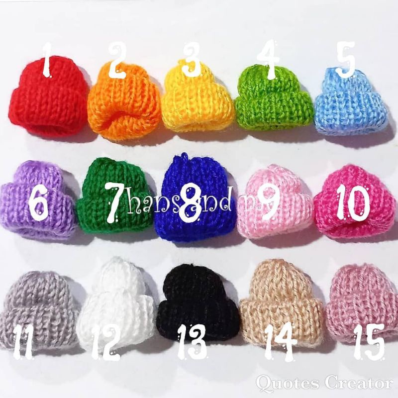 Jual Miniatur Topi Kupluk Mini Polos 3 3 5cm Shopee Indonesia