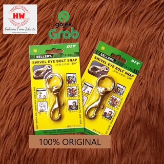 Jual GANTUNGAN KUNCI SWIVEL EYE BOLT SNAP HOOK 180Kg SELLERY 19 104