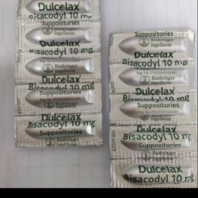 Jual Dulcolax Bisacodyl 10mg Suppositoria Per Strip 5 Supp