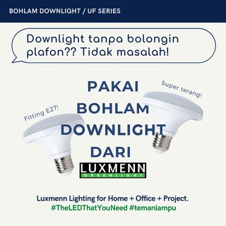 Jual LUXMEN LAMPU BOLHAM DOWNLIGHT LED UF10 10 WATT WHITE BULB Shopee