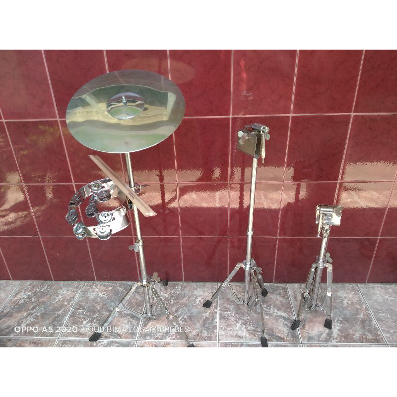 Jual Standar Alat Musik Marawis Simbal Tamborin FREE STIK KUALITAS