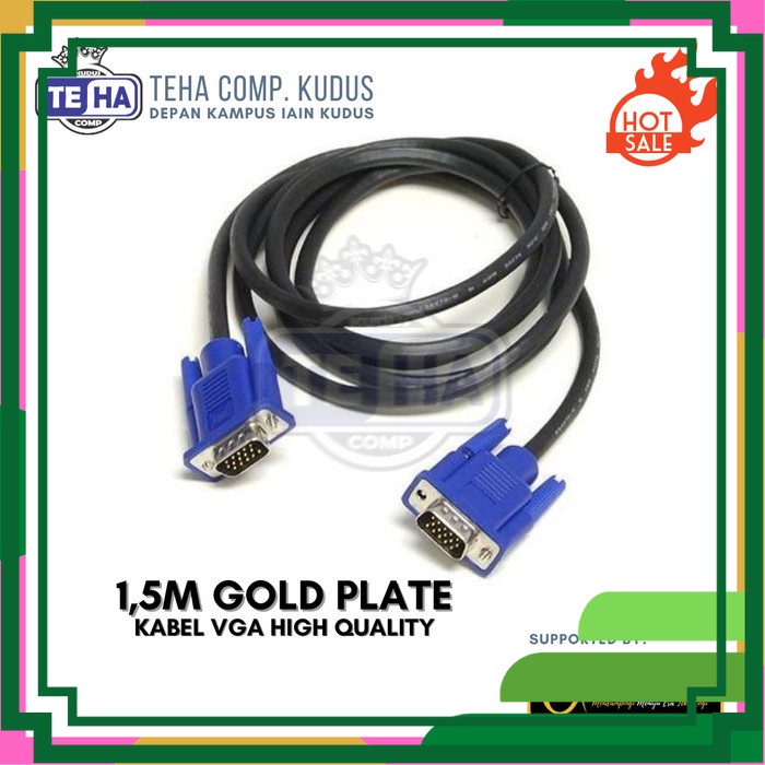 Jual Kabel VGA 1 5 Meter Hiqh Quality GOLD PLATE Kabel VGA HQ