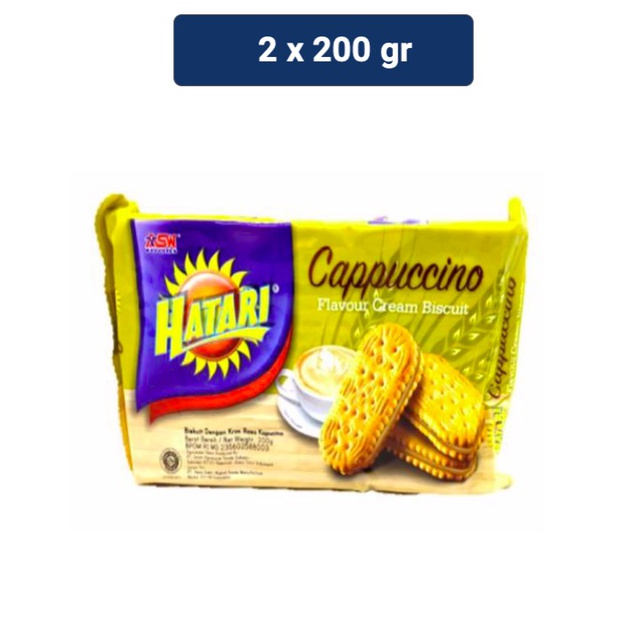 Jual Asw Hatari Cappuccino Cream Biscuit X Gr Shopee Indonesia