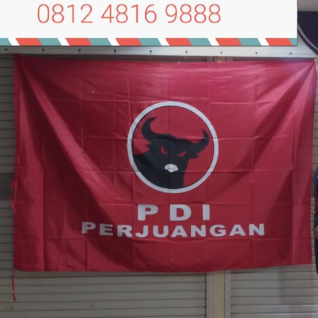 Jual Bendera Parta PDIP 2 X 3 Bendera PDIP Shopee Indonesia