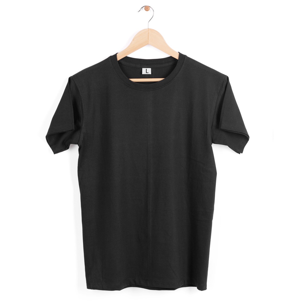 Jual Kaos Polos Cotton Combed S Premium Black Shopee Indonesia