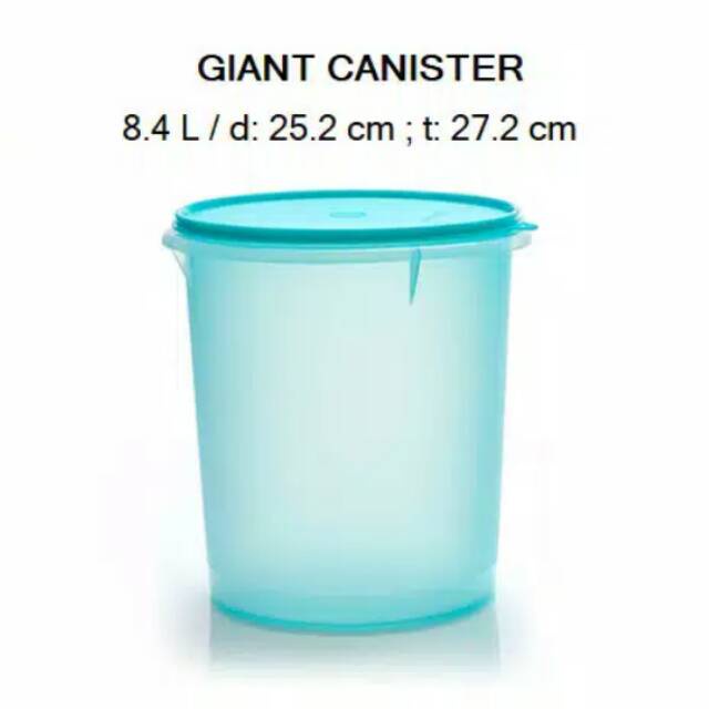 Jual Tupper Ware Giant Canister 8 4 L Maroon Tempat Snack Kerupuk