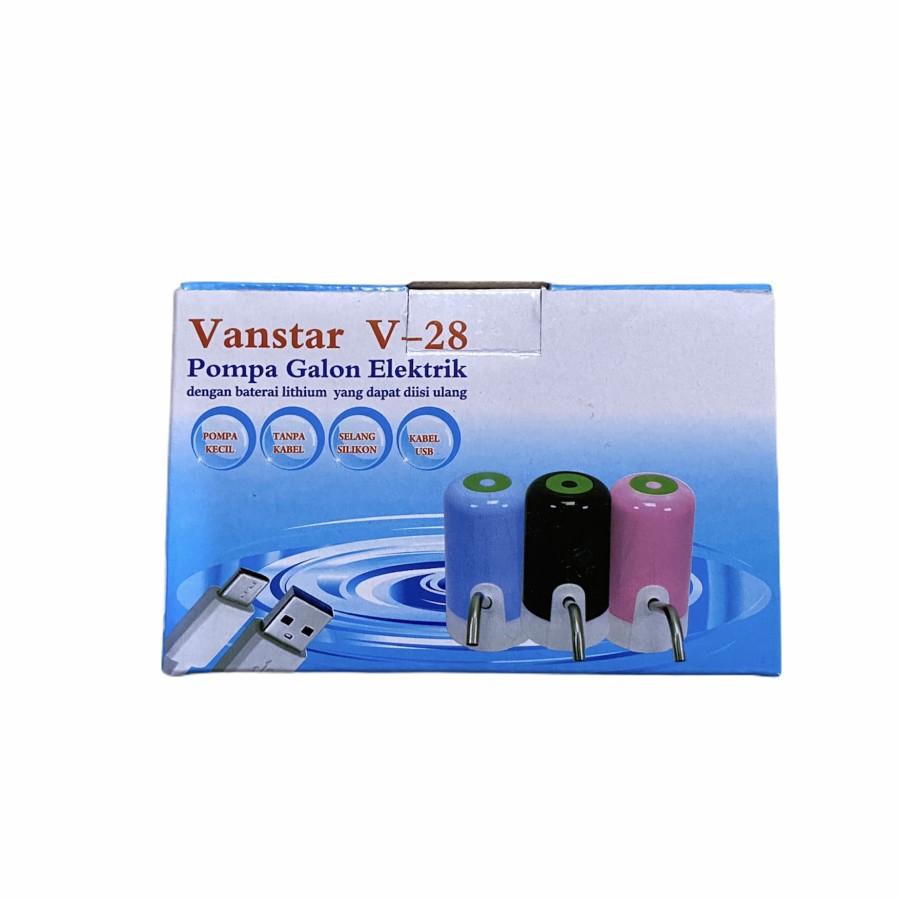 Jual Vanstar V 28 Pompa Galon Elektrik Led ORIGINAL Shopee Indonesia