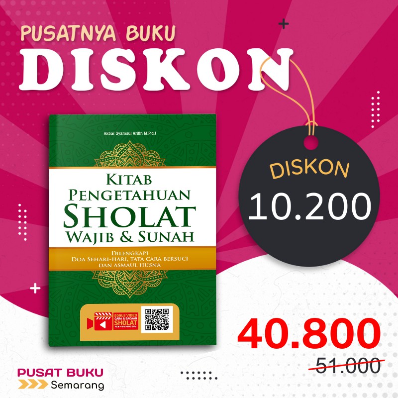 Jual BUKU TUNTUNAN KITAB PENGETAHUAN SHOLAT WAJIB SUNAH DILENGKAP DOA