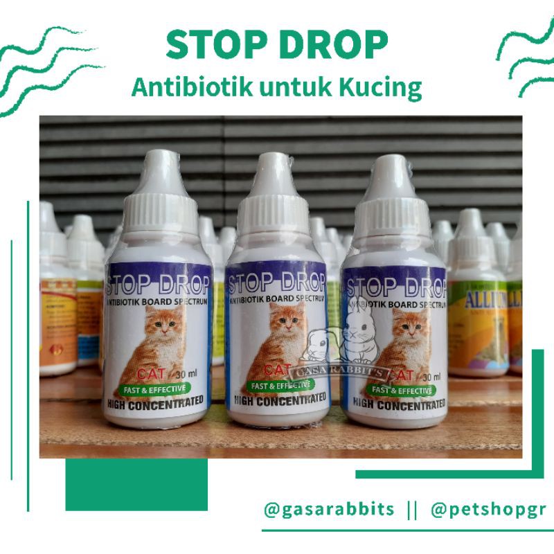 Jual OBAT STOP DROP KUCING ANTIBIOTIK KUCING OBAT STOPDROP KUCING