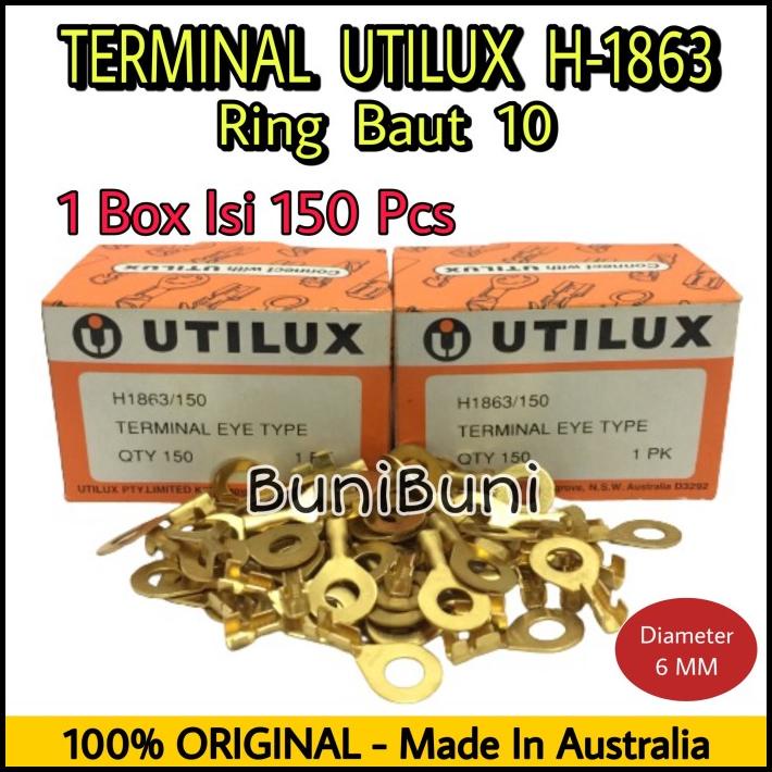 Jual Terminal Skun Utilux Ring Ukuran Baut 10 Diameter M6 6Mm H 1863