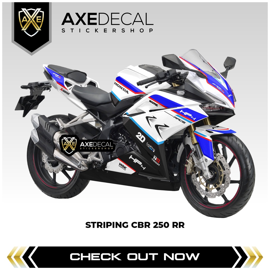 Jual Striping Cbr 250RR Livery HP4 Stiker Motor Honda Cbr 250 New