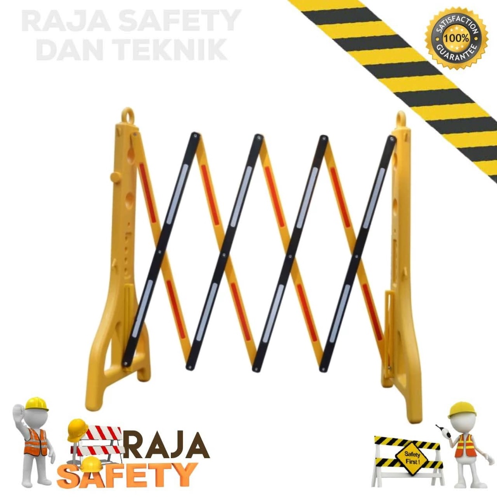 Jual Portable Barrier Gate Expandable Security Road Pembatas Jalan