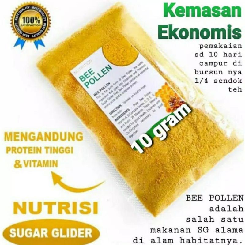 Jual Health Booster Premium Bee Pollen Super Fine Powder Nutrisi