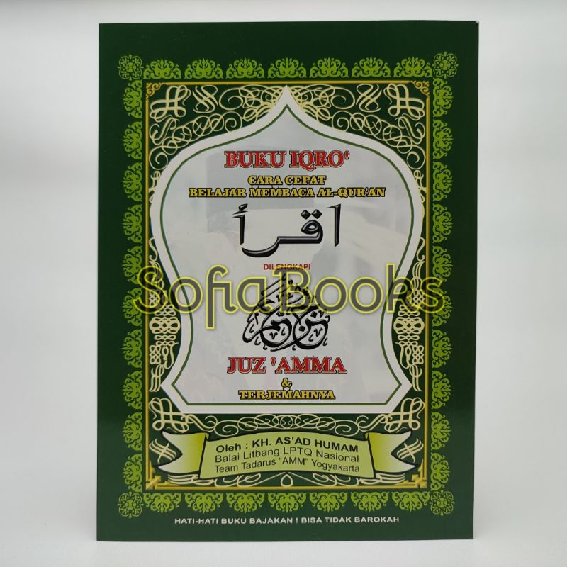 Jual Buku Iqro Bendel BESAR Plus Juz Amma Dan Terjemah Kertas HVS