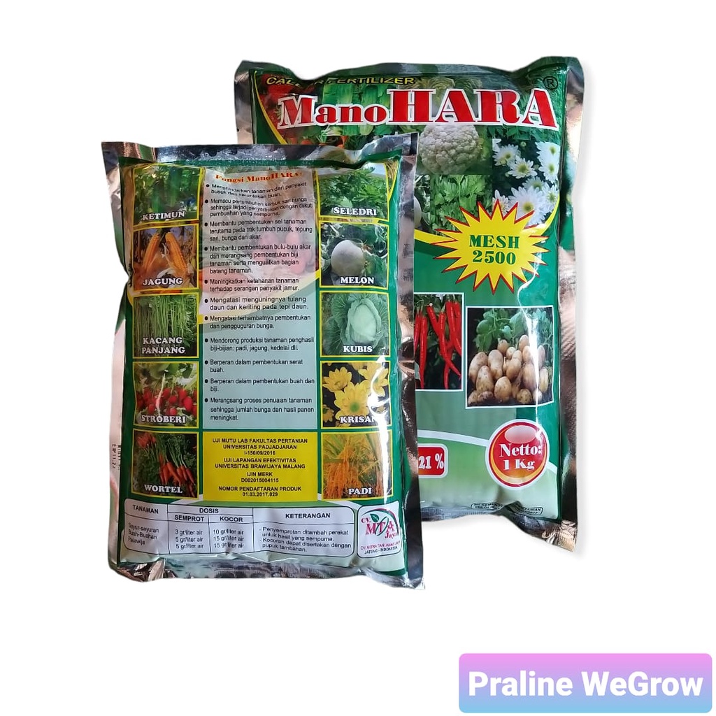 Jual Pupuk Manohara Kg Calbor Fertilizer Kalsium Boron Shopee Indonesia