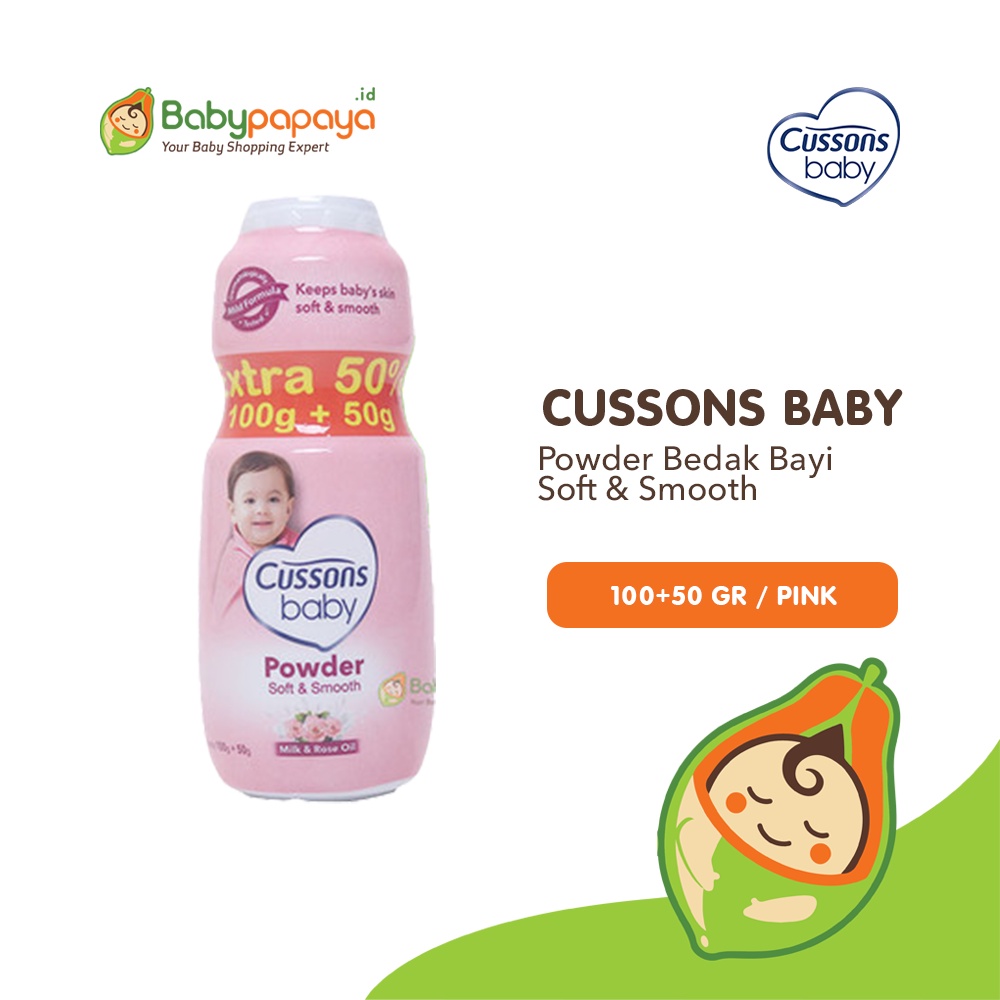 Jual CUSSONS Baby Powder Bedak Bayi Soft Smooth 100 50 Gr Pink