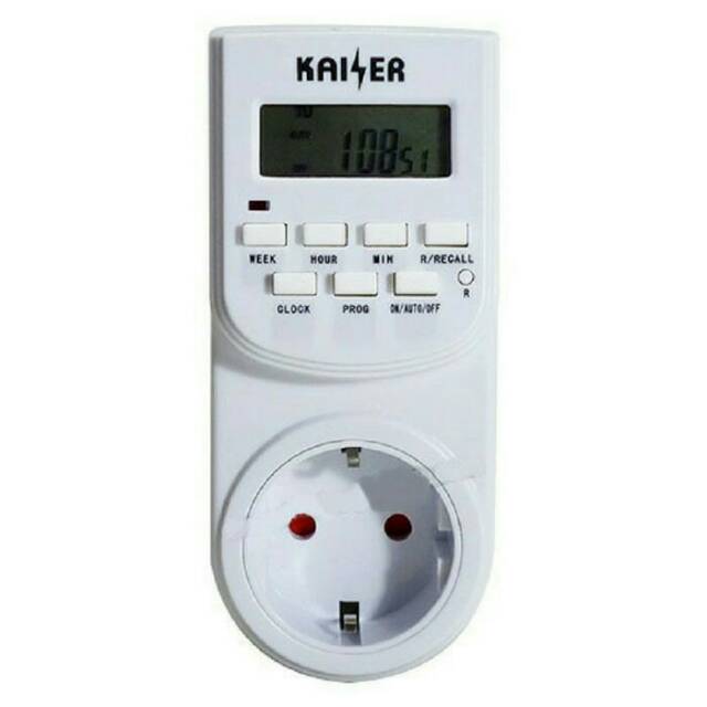 Jual STOP KONTAK KAISER COLOKAN TIMER PENGATUR ALAT ELEKTRONIK HEMAT