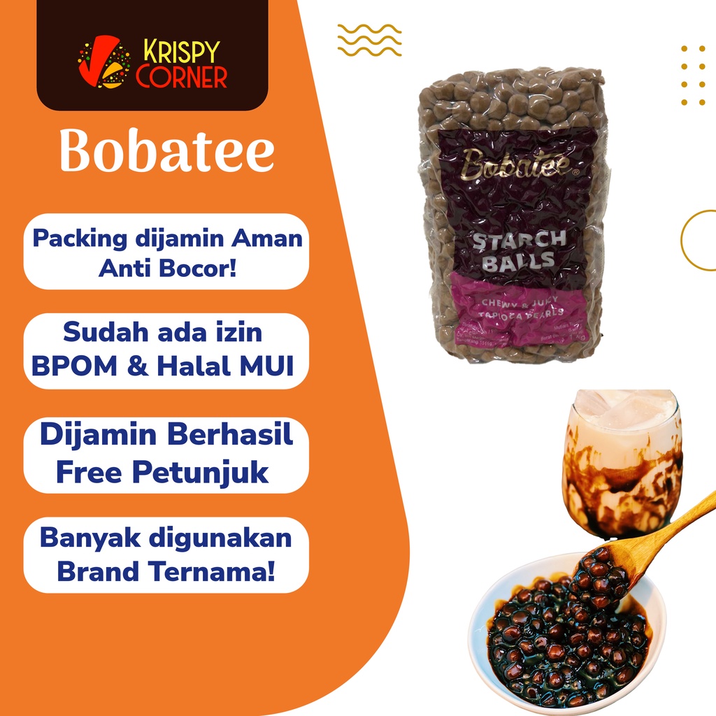 Jual Boba Instan Pearl Bobatee Topping Minuman Boba Tapioka Pearl