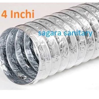 Jual Seller BEPUG Flexible Ducting 4 Inchi Pipa Cerobong Asap 4 In