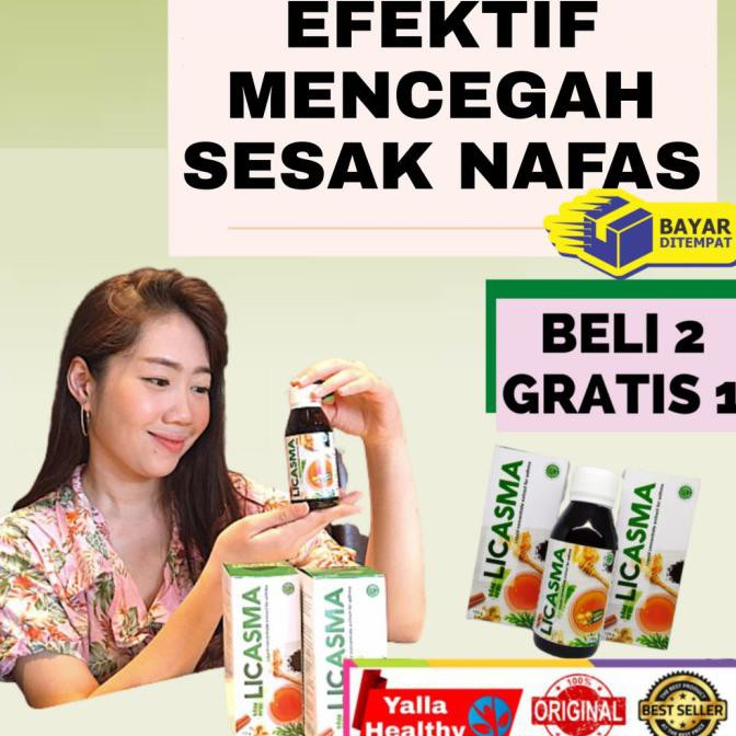 Jual Licasma Obat Asma Efektif Mengatasi Asma Sesak Nafas Madu Herbal