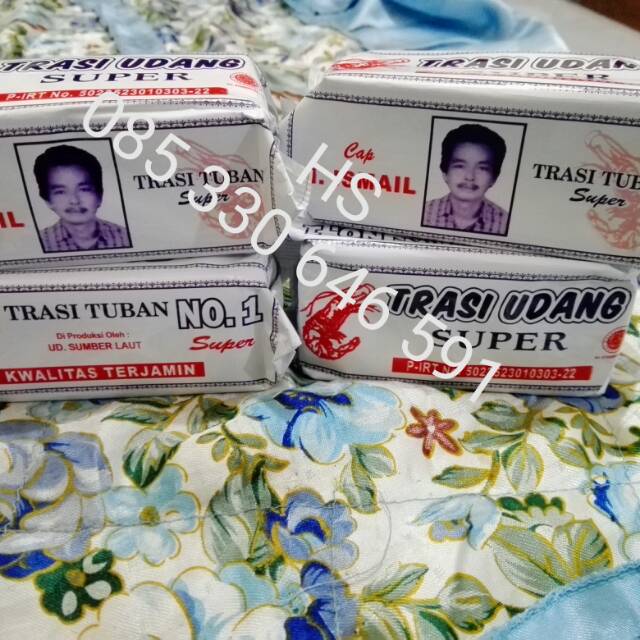 Jual Terasi Udang H Ismail Tuban 1 Kilo Isi 4 Pcs Kemasan 250 Gram