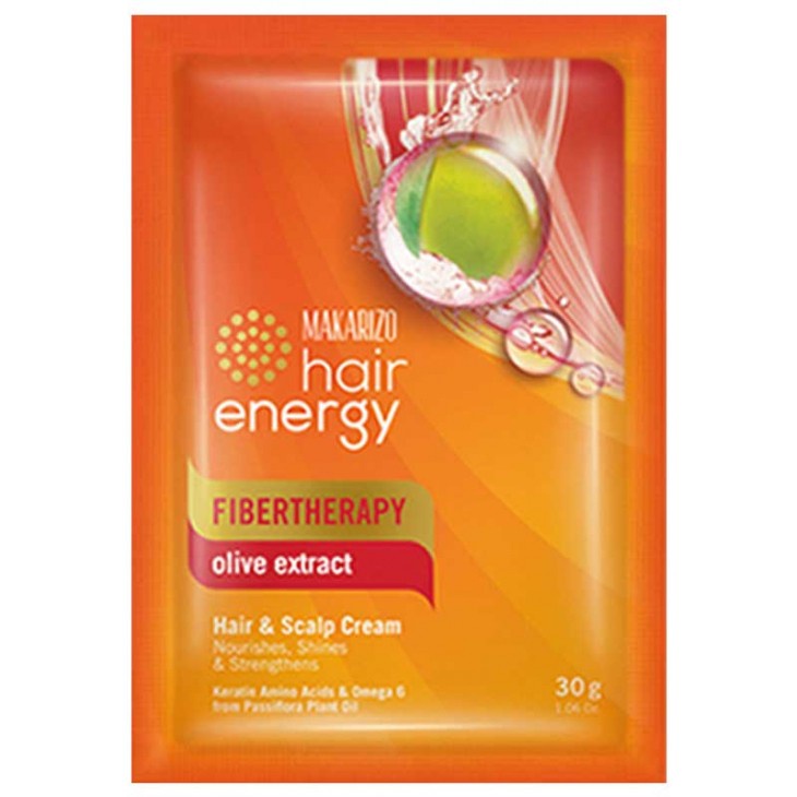 Jual MAKARIZO Hair Energy Fibertherapy Creambath Olive Extract Sachet