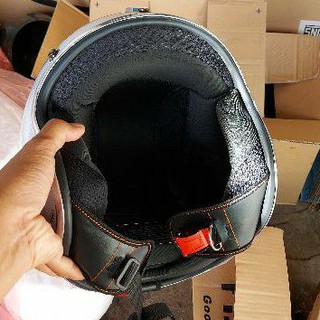 Jual Helm Abu Abu Gloss List Chrome Shopee Indonesia