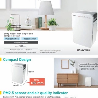 Jual Daikin Air Purifier Mc Vvm H Pembersih Udara Dari Asap Debu Virus