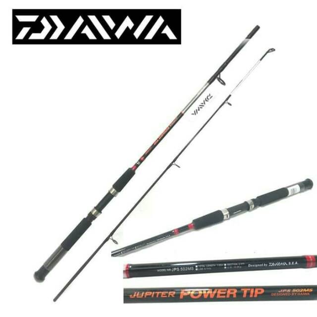 Joran DAIWA JUPITER POWER TIP JPS 602MS 180cm 8 20lb Fishing Rod