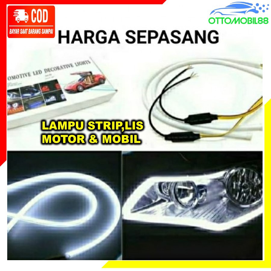 Jual Lampu LED DRL Strip ALIS Flexibel Kedip Strobo Aksesoris Asesoris