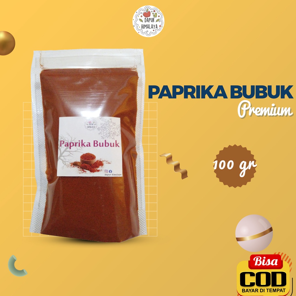 Jual PAPRIKA MERAH BUBUK 100G GROUND BELL PEPPER CAPSICUM POWDER BUMBU