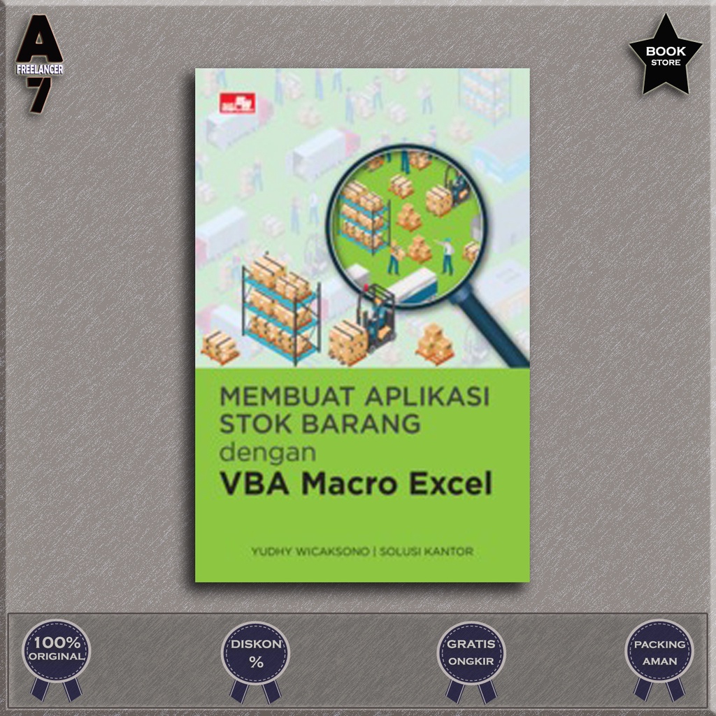 Jual Buku Membuat Aplikasi Stok Barang Dengan Vba Macro Excel Shopee