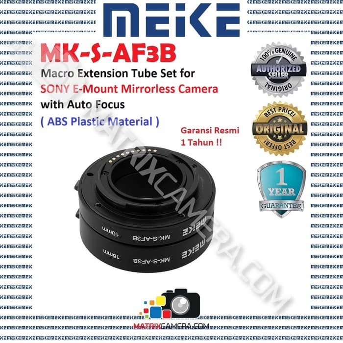 Jual MEIKE MK S AF3B Macro Extension Tube Set For Sony E Mount